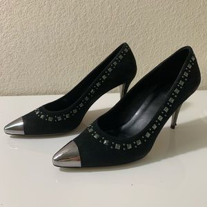VANELi Black Studded High Heels
